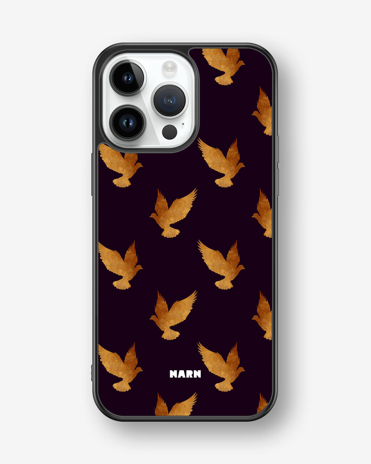 iPhone 14 Pro Max Hard Case – Royal Doves - View 1