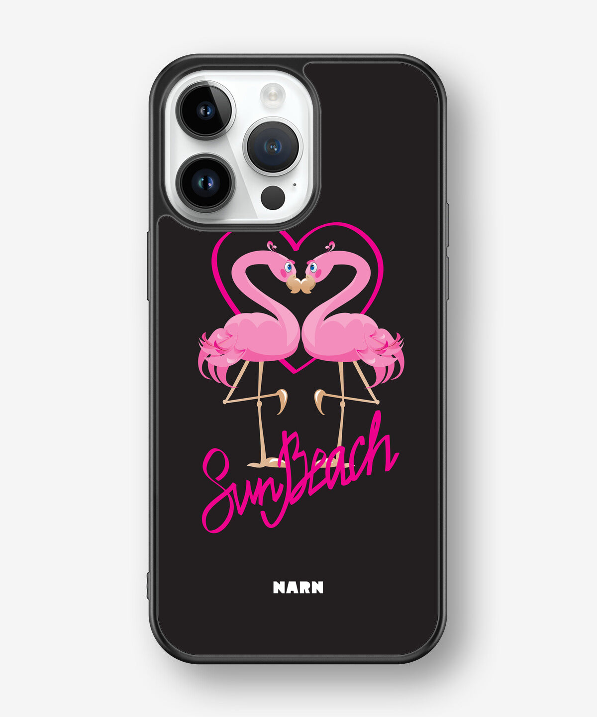 iPhone 14 Pro Max Hard Case – Beach Flamingo - View 1