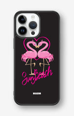 iPhone 14 Pro Max Hard Case – Beach Flamingo - View 1