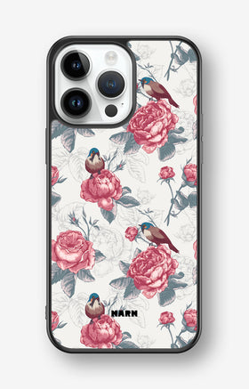 iPhone 14 Pro Max Hard Case – Birds Among Roses - View 1