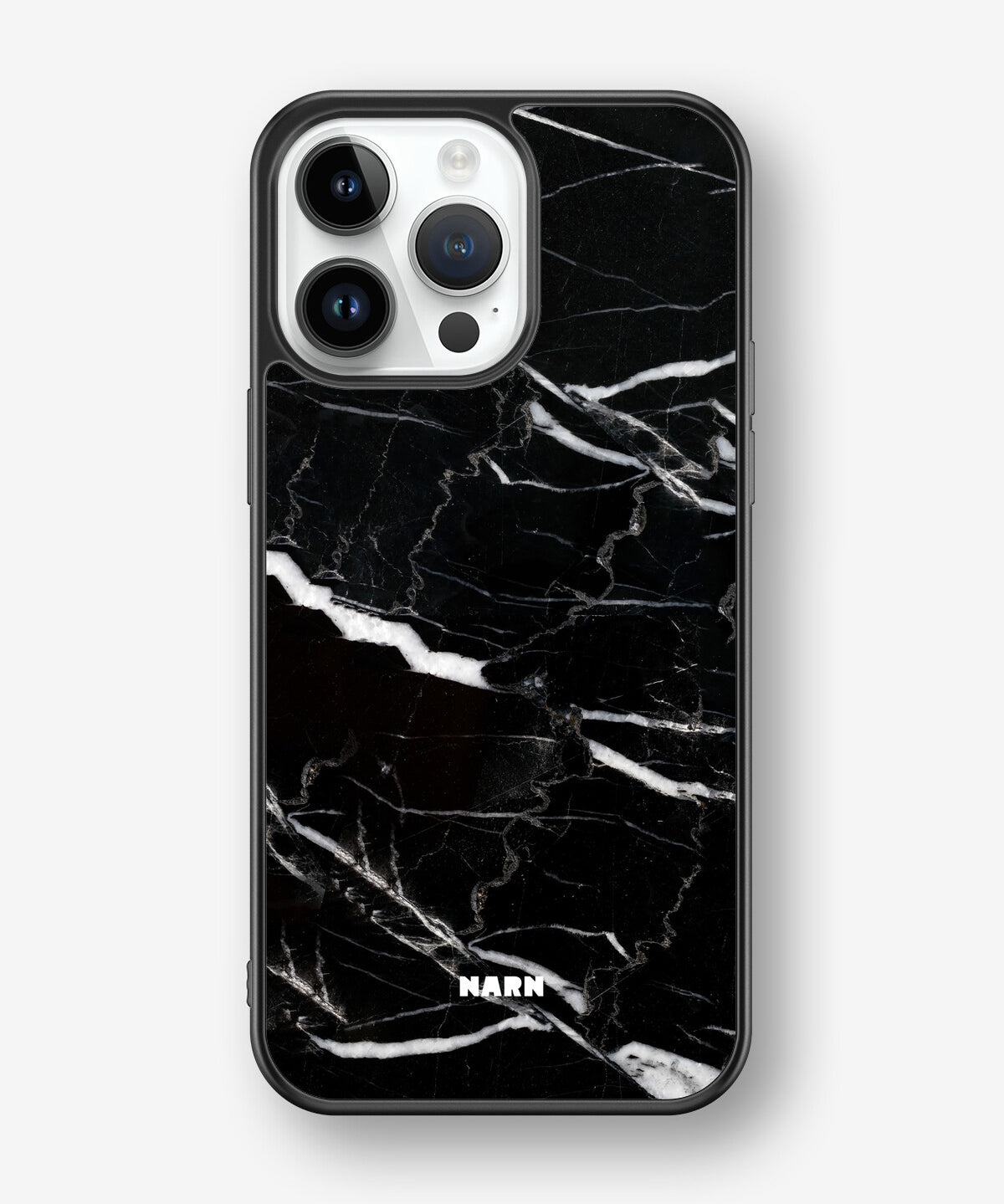 iPhone 14 Pro Max Hard Case – Black Marble - View 1