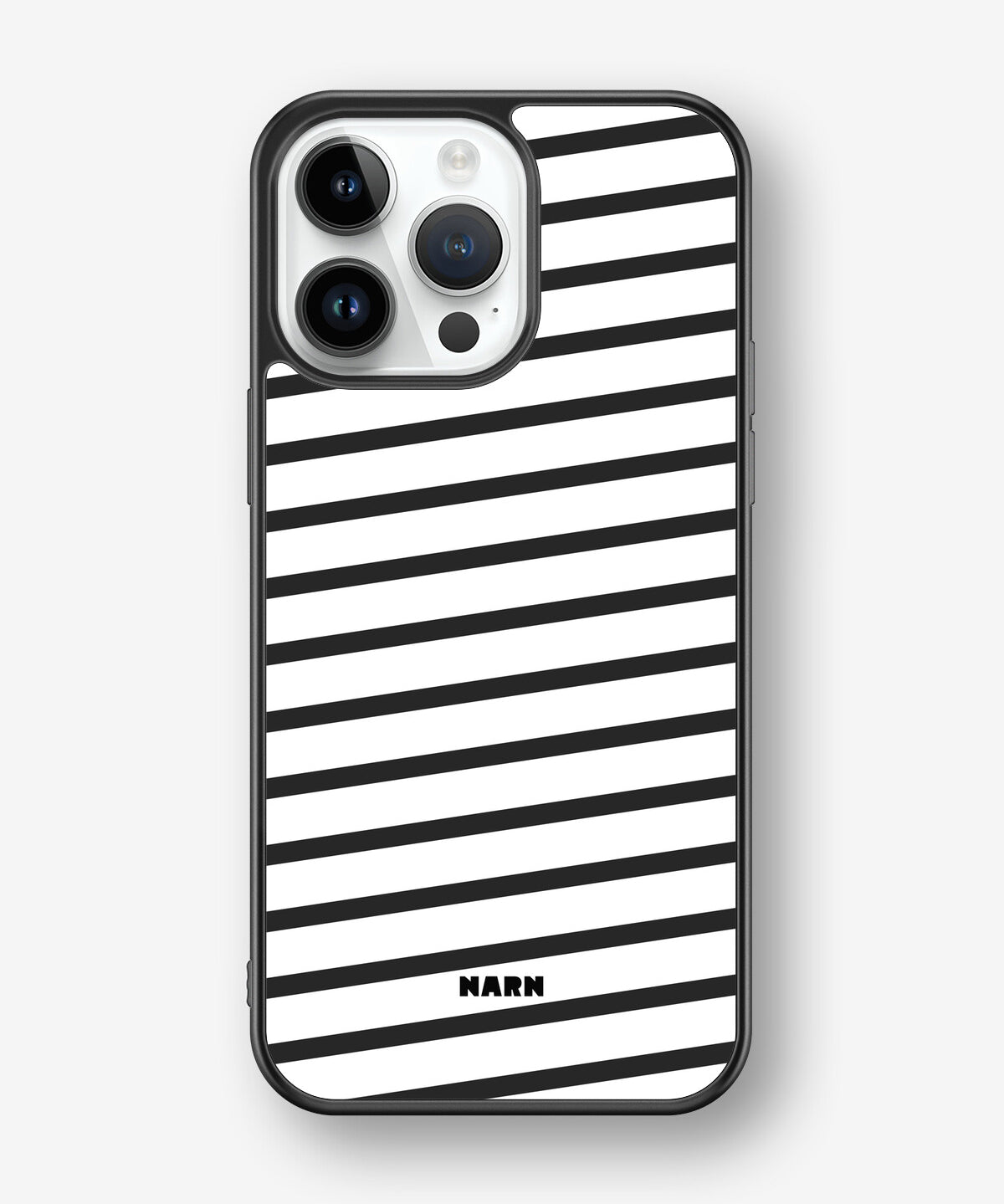 iPhone 14 Pro Max Hard Case – Black Stripes - View 1