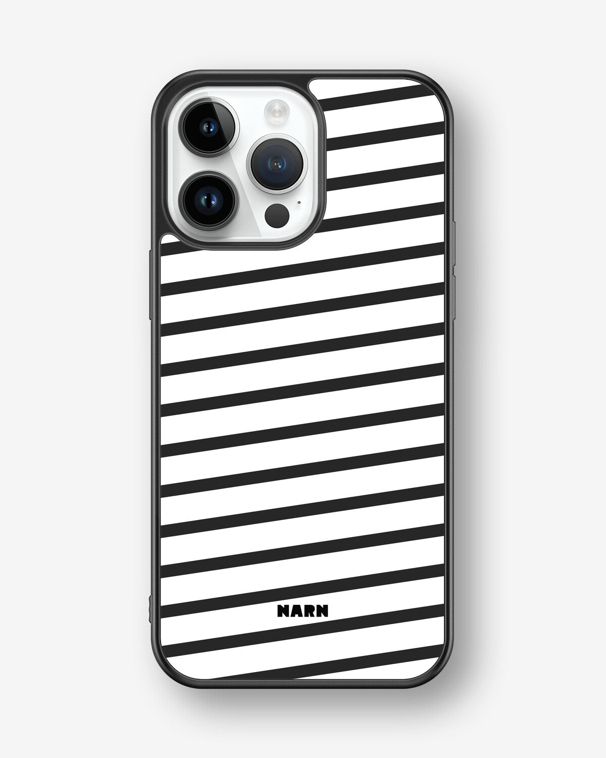iPhone 14 Pro Max Hard Case – Black Stripes - View 1