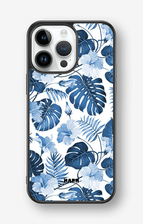 iPhone 14 Pro Max Hard Case – Blue Tropics - View 1