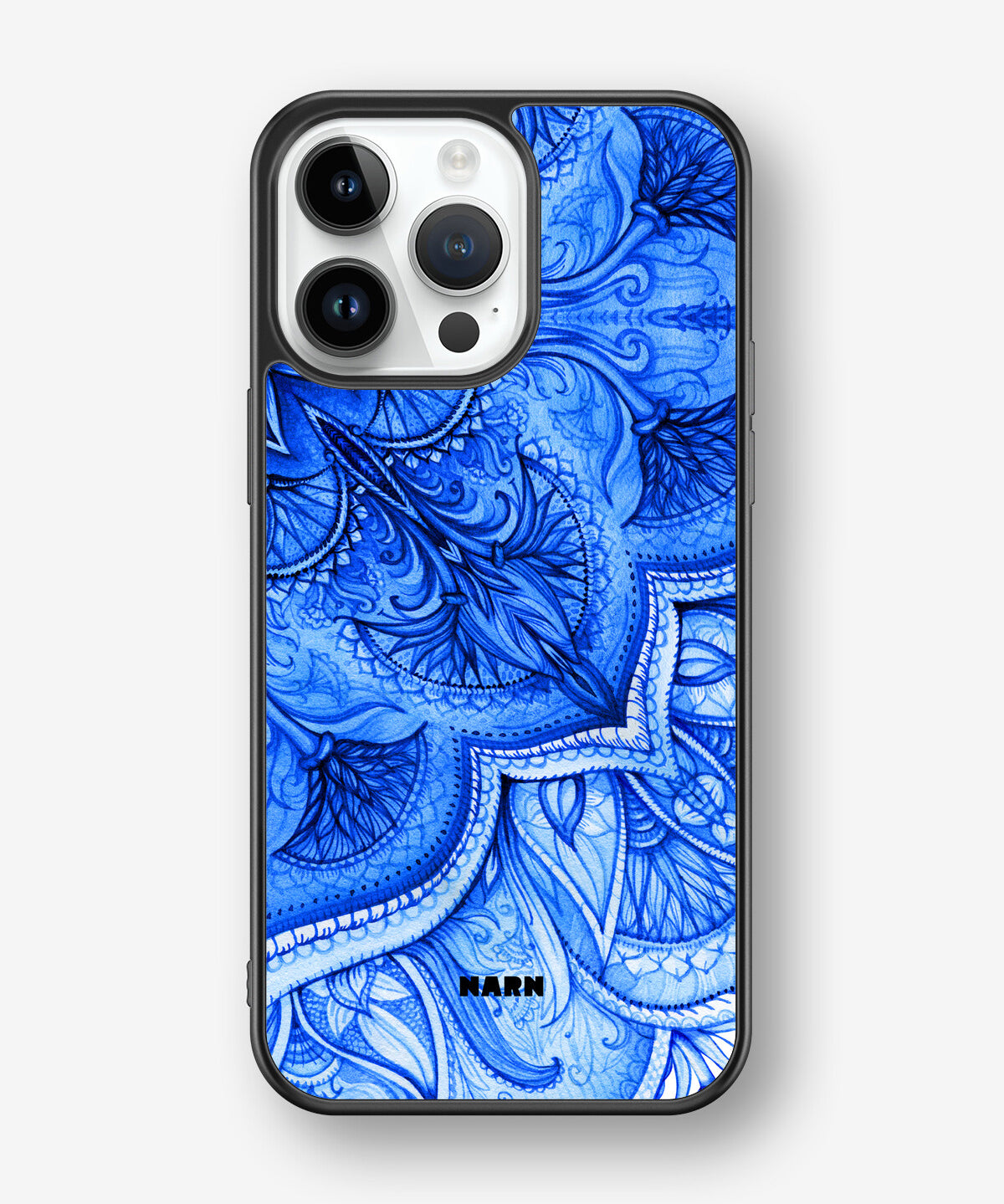 iPhone 14 Pro Max Hard Case – Blue Vintage - View 1