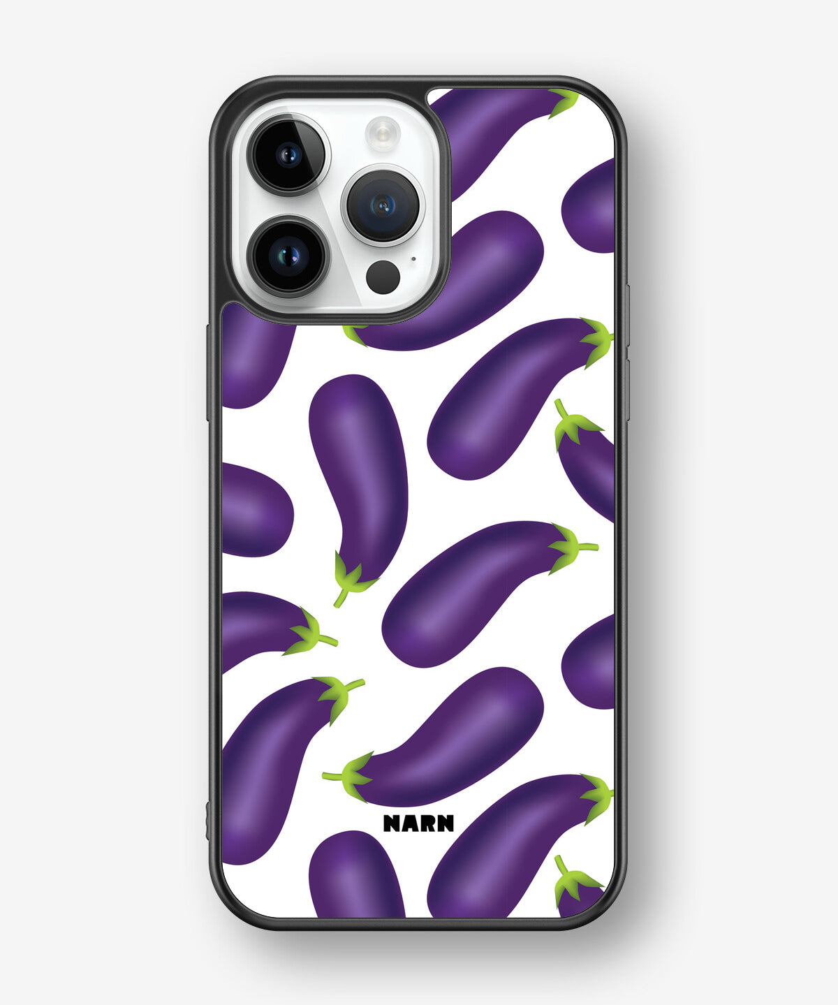 iPhone 14 Pro Max Hard Case – Eggplant Pattern - View 1