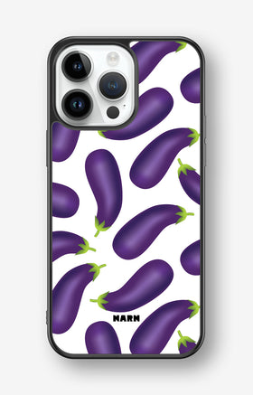 iPhone 14 Pro Max Hard Case – Eggplant Pattern - View 1