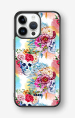 iPhone 14 Pro Max Hard Case – Flowered Skulls - View 1