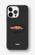 iPhone 14 Pro Max Hard Case – Golden Lips - View 1