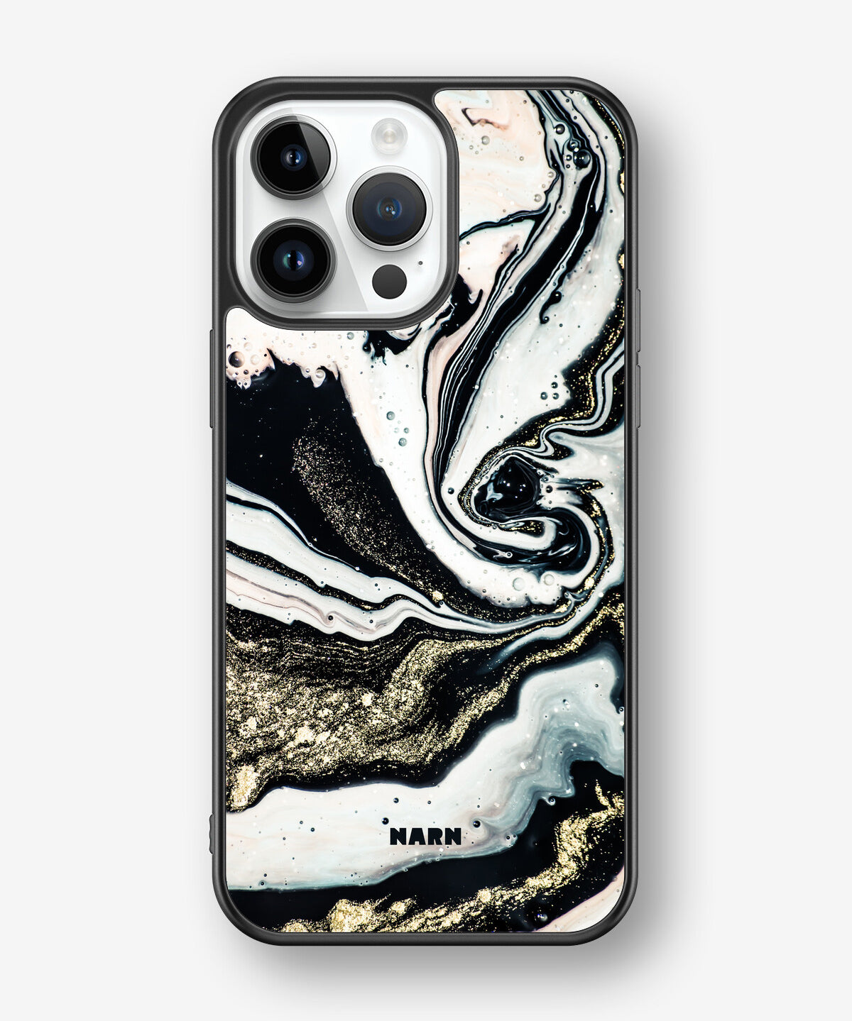 iPhone 14 Pro Max Hard Case – Golden Swirl - View 1