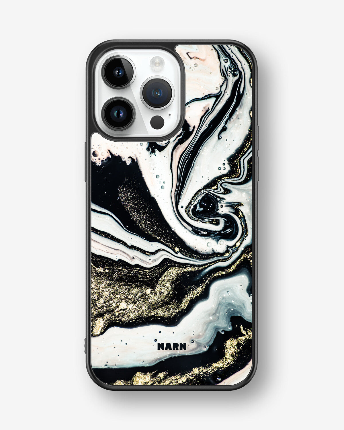 iPhone 14 Pro Max Hard Case – Golden Swirl - View 1