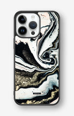iPhone 14 Pro Max Hard Case – Golden Swirl - View 1