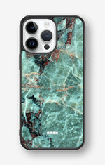 iPhone 14 Pro Max Hard Case – Green Marble - View 1