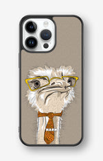 iPhone 14 Pro Max Hard Case – Hipster Ostrich - View 1