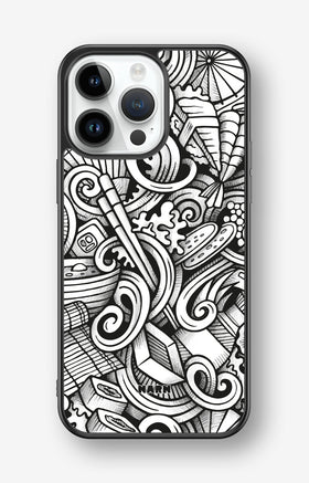 iPhone 14 Pro Max Hard Case – Japanese Pattern - View 1