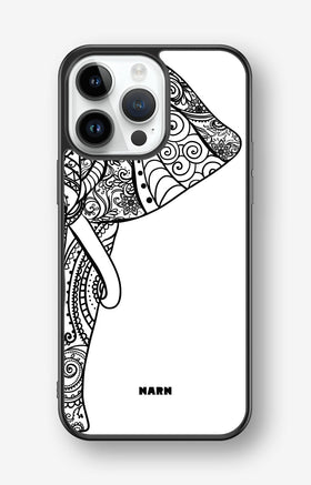 iPhone 14 Pro Max Hard Case – Mandala Elephant - View 1