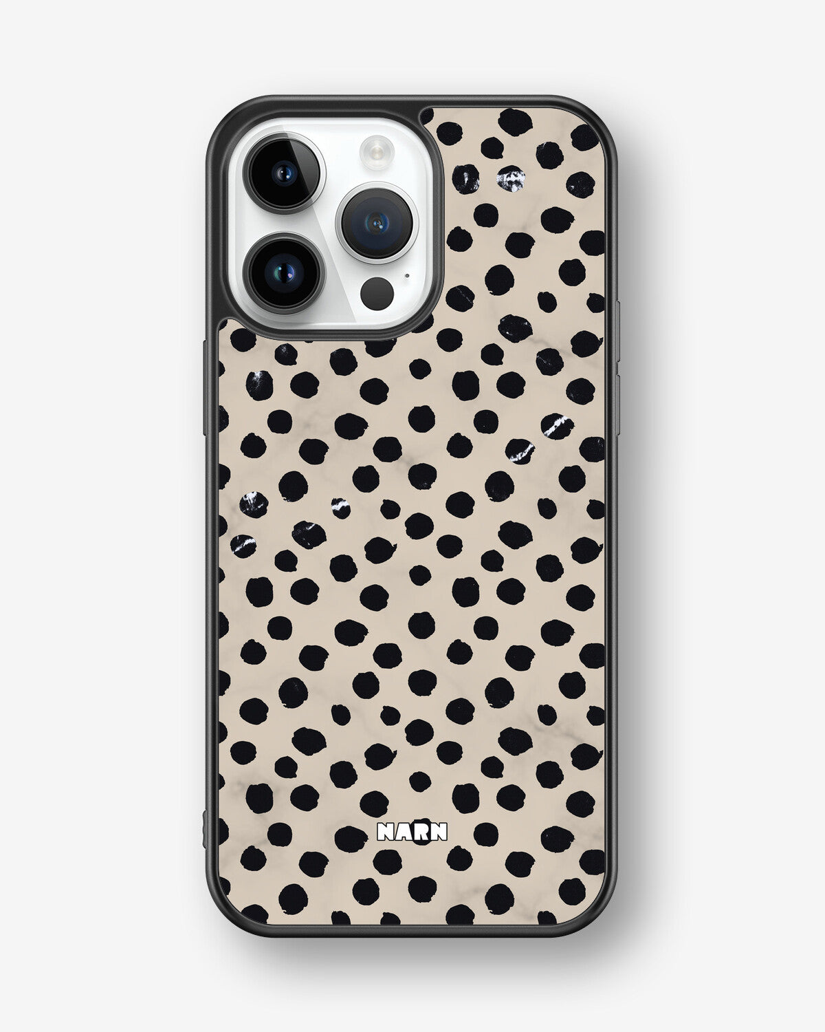 iPhone 14 Pro Max Hard Case – Marble Dots - View 1