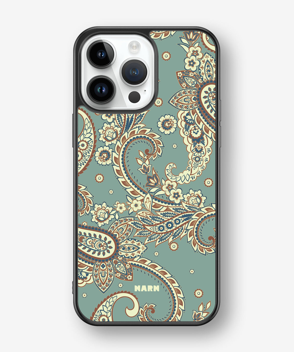 iPhone 14 Pro Max Hard Case – Paisley Green - View 1