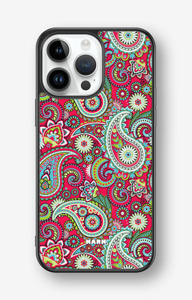 iPhone 14 Pro Max Hard Case – Paisley Paradise - View 1