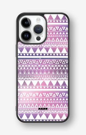 iPhone 14 Pro Max Hard Case – Purple Aztec - View 1
