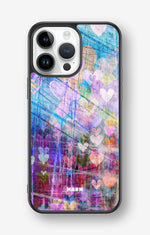 iPhone 14 Pro Max Hard Case – Purple Hearts - View 1