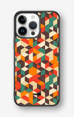 iPhone 14 Pro Max Hard Case – Retro Geometric - View 1