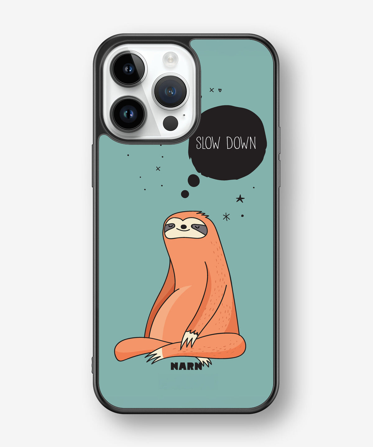 iPhone 14 Pro Max Hard Case – Slow Down Sloth - View 1