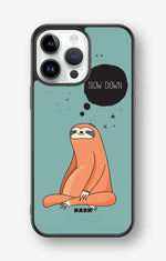 iPhone 14 Pro Max Hard Case – Slow Down Sloth - View 1