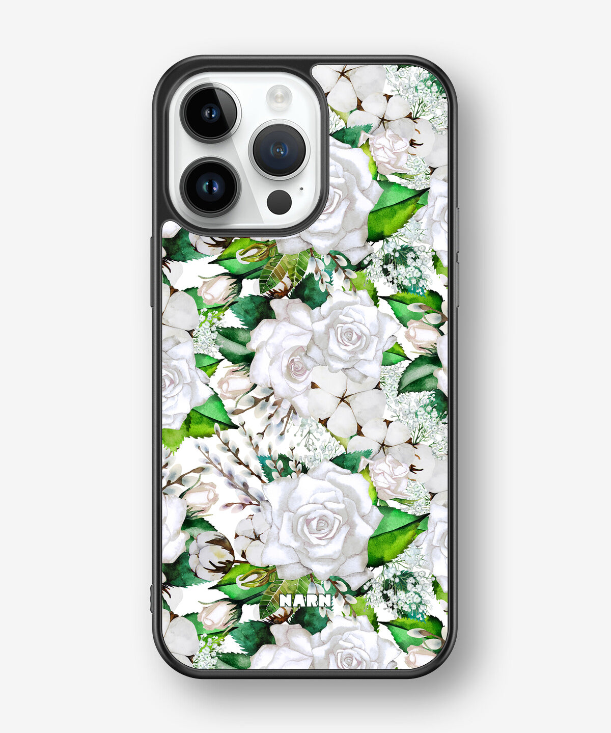 iPhone 14 Pro Max Hard Case – White Bloom - View 1