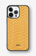 iPhone 14 Pro Max Hard Case – Yellow Snake - View 1