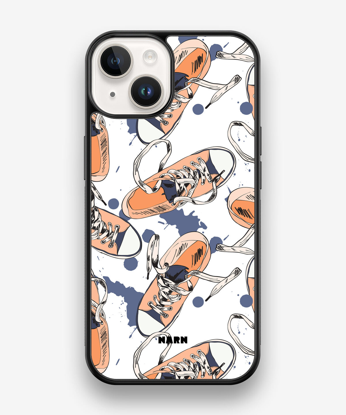 iPhone 14 Hard Case – Apricot Sneakers - View 1