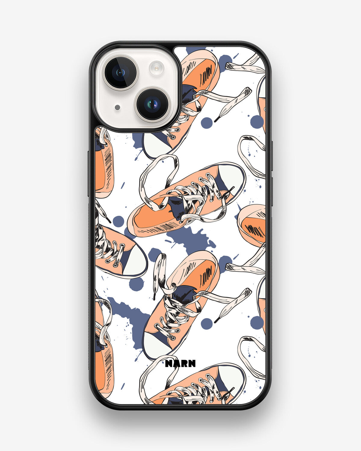 iPhone 14 Hard Case – Apricot Sneakers - View 1
