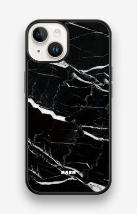 iPhone 14 Hard Case – Black Marble - View 1