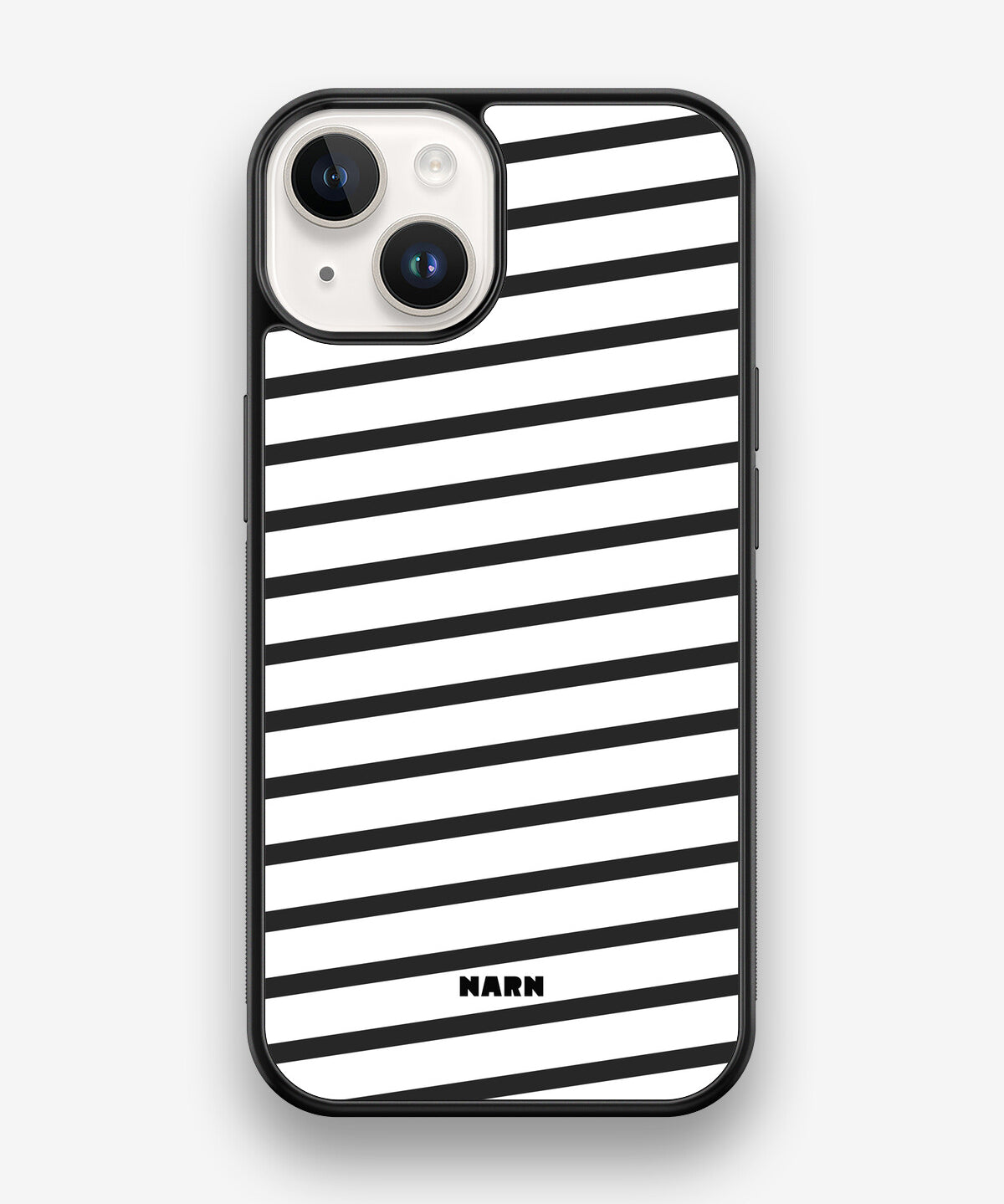 iPhone 14 Hard Case – Black Stripes - View 1