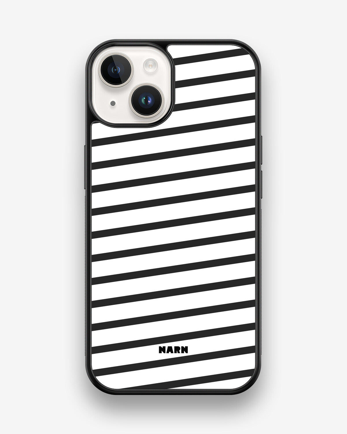 iPhone 14 Hard Case – Black Stripes - View 1
