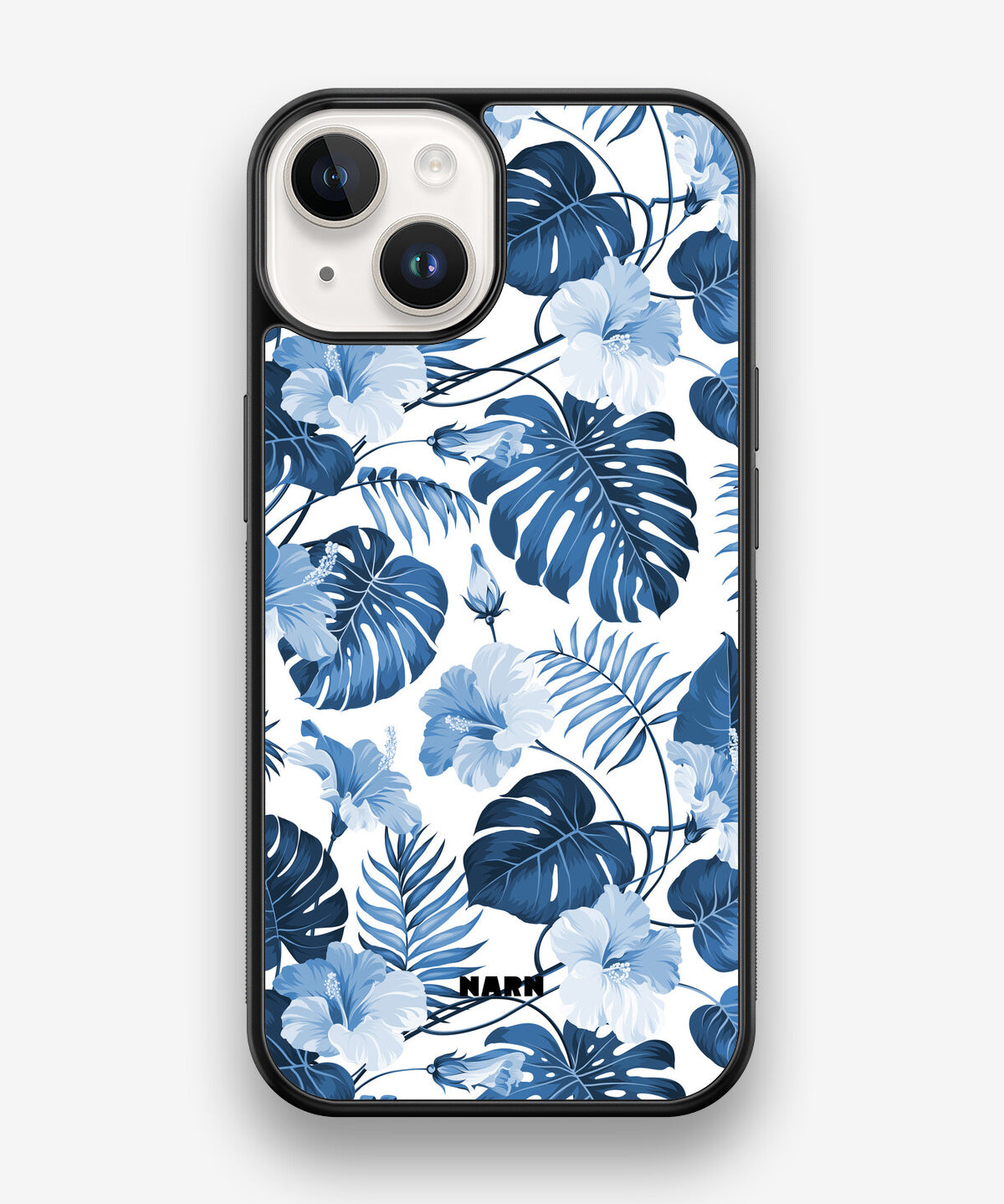 iPhone 14 Hard Case – Blue Tropics - View 1