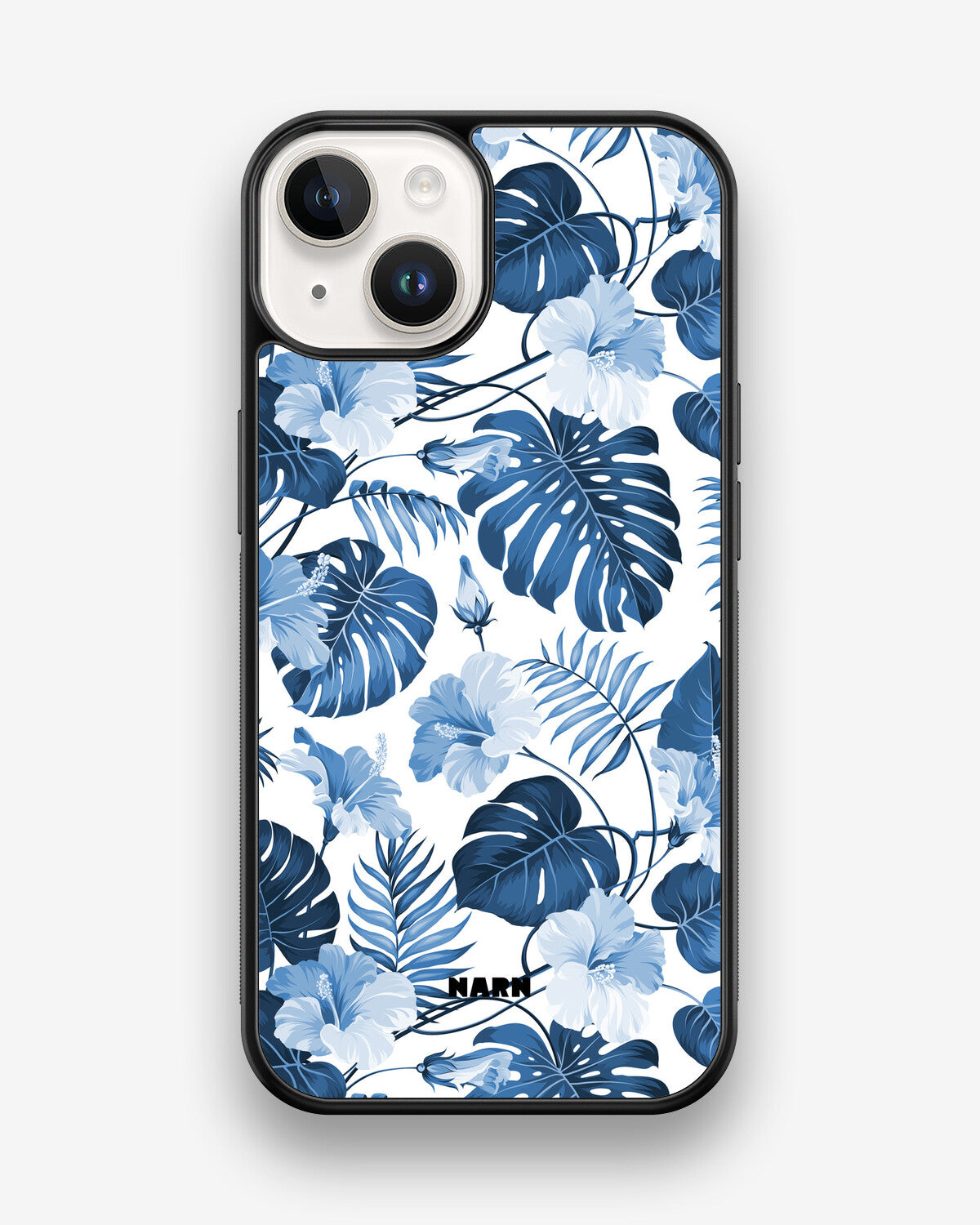 iPhone 14 Hard Case – Blue Tropics - View 1