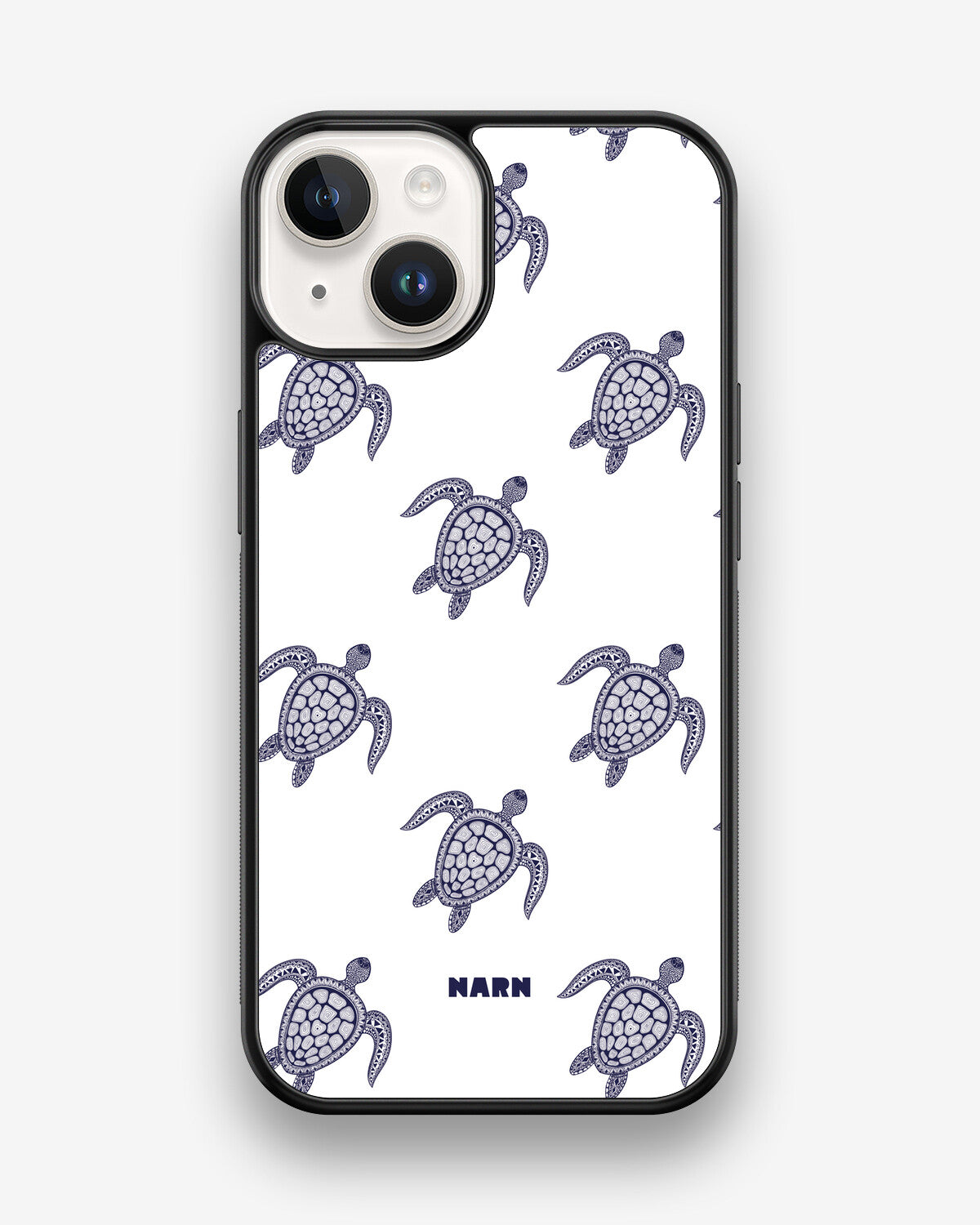 iPhone 14 Hard Case – Blue Turtles - View 1
