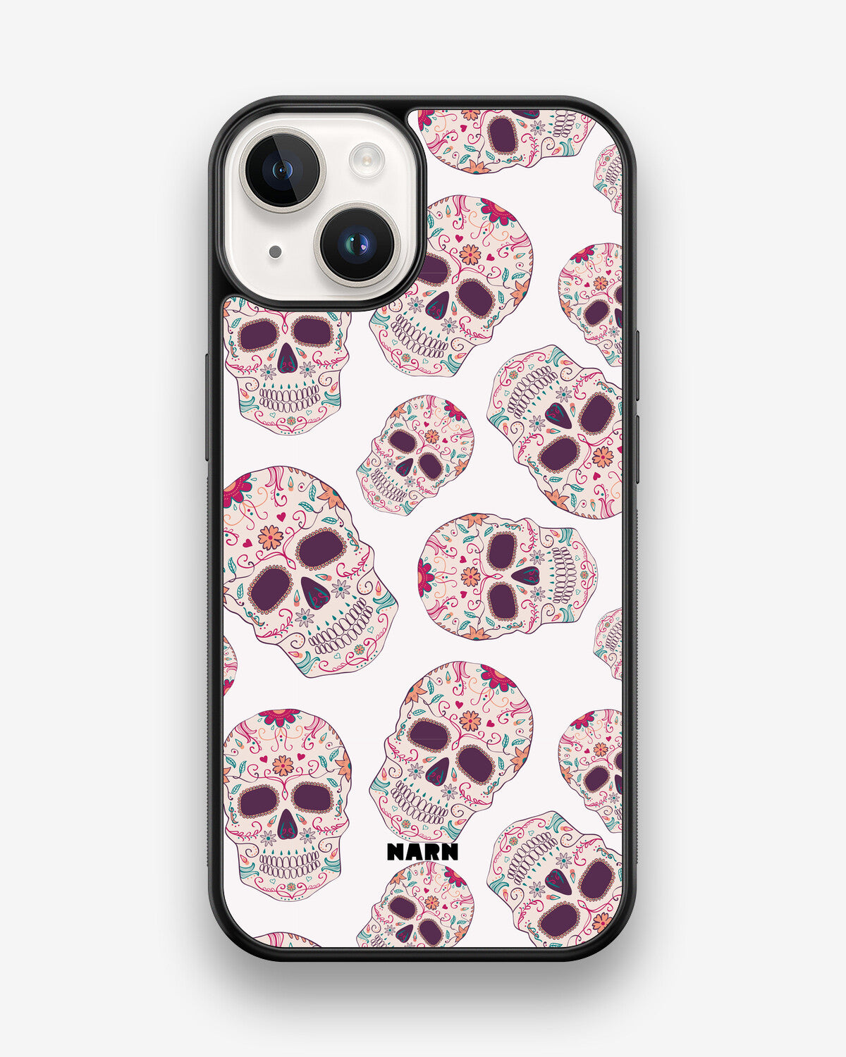 iPhone 14 Hard Case – Calavera Skulls - View 1