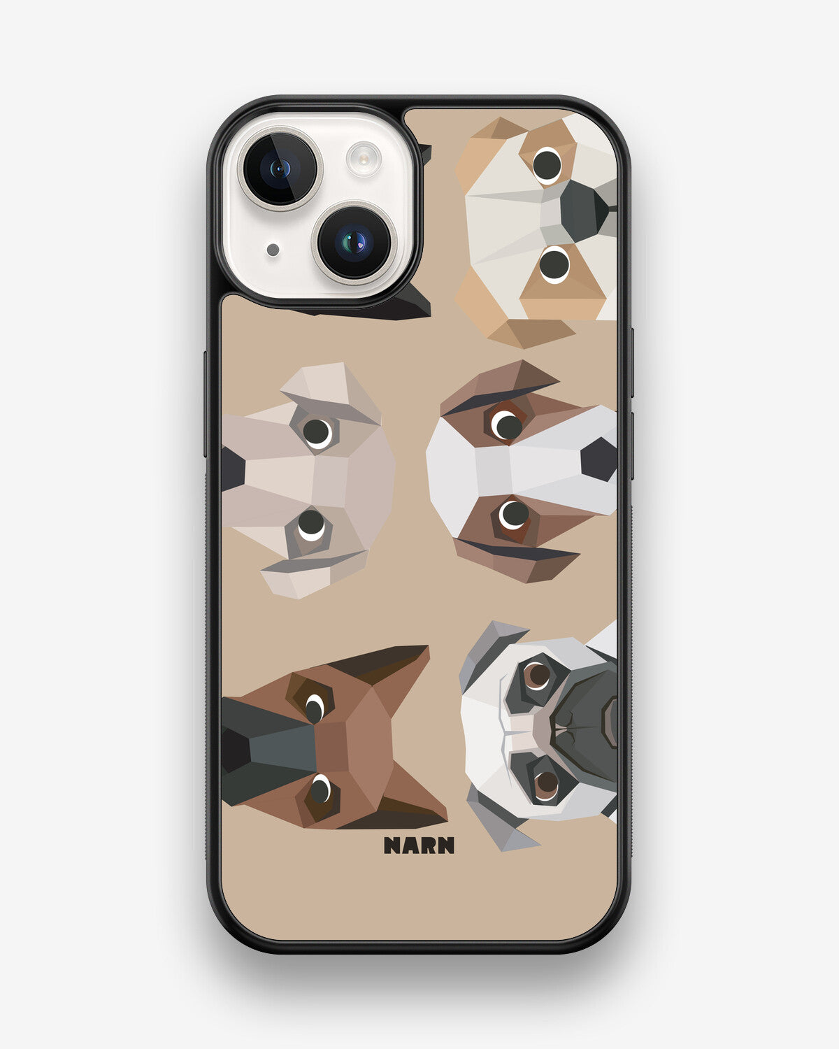 iPhone 14 Hard Case – Cute Dogs - View 1