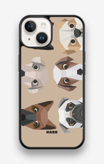 iPhone 14 Hard Case – Cute Dogs - View 1