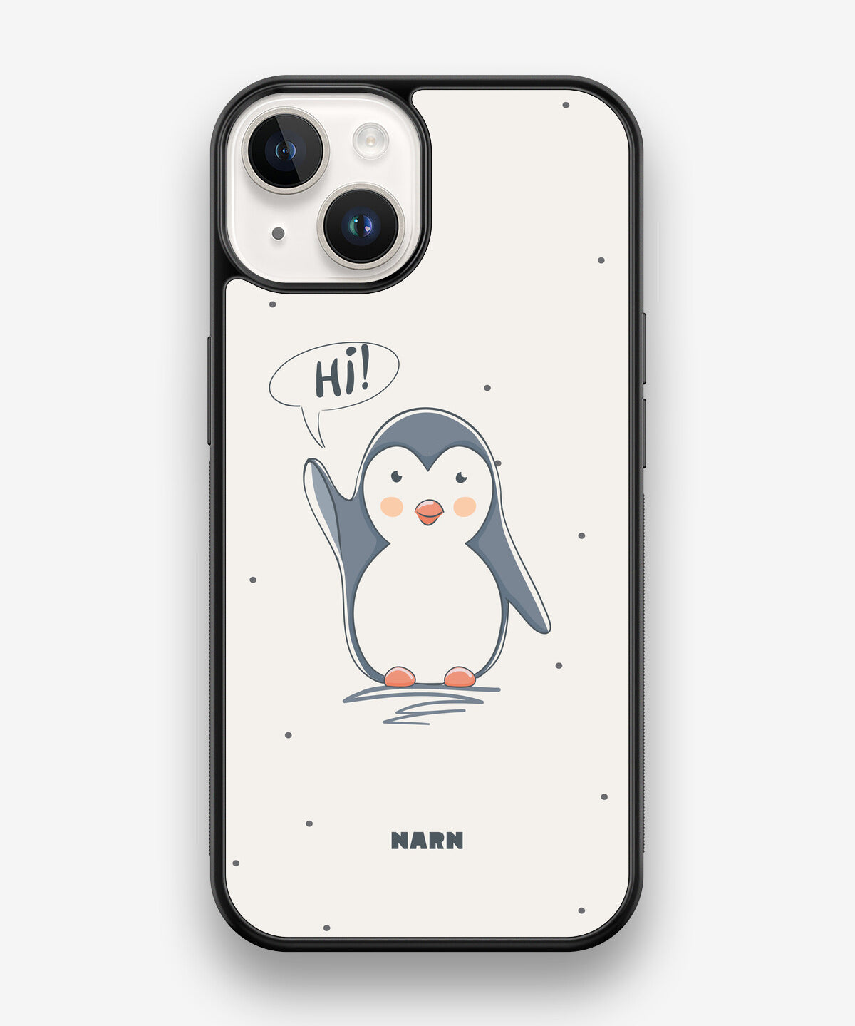 iPhone 14 Hard Case – Cute Penguin - View 1