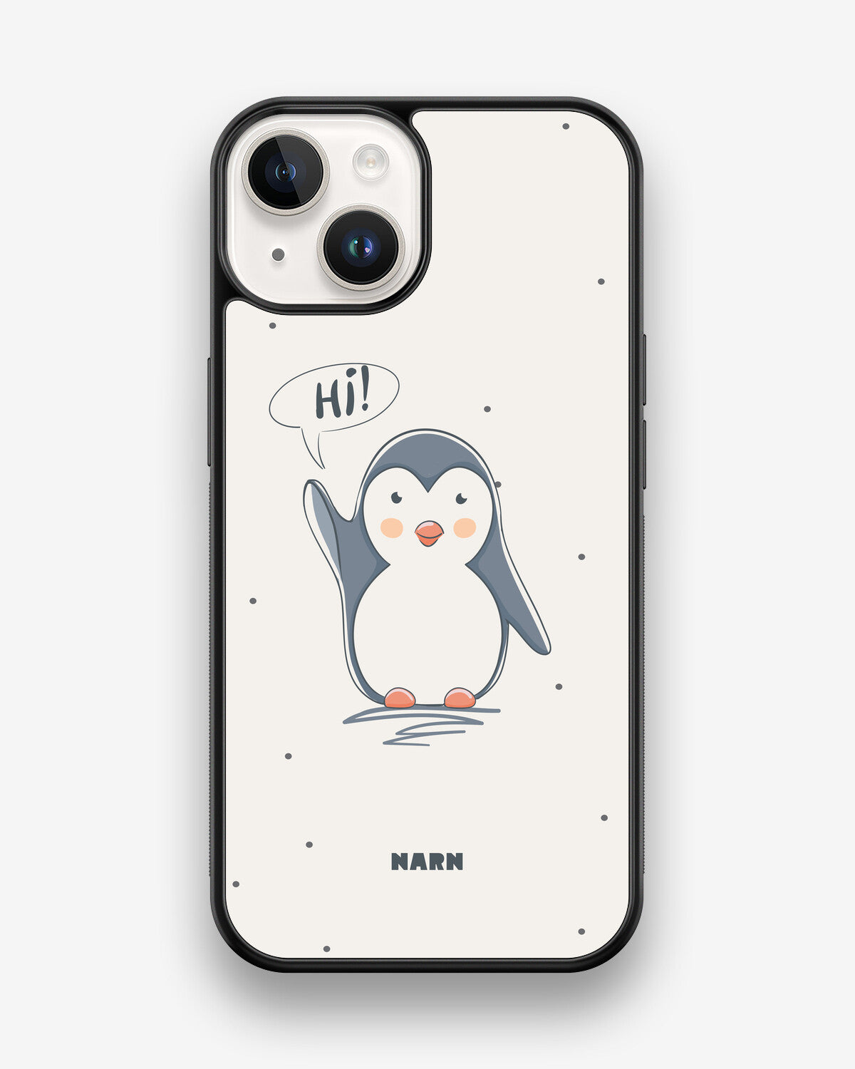 iPhone 14 Hard Case – Cute Penguin - View 1