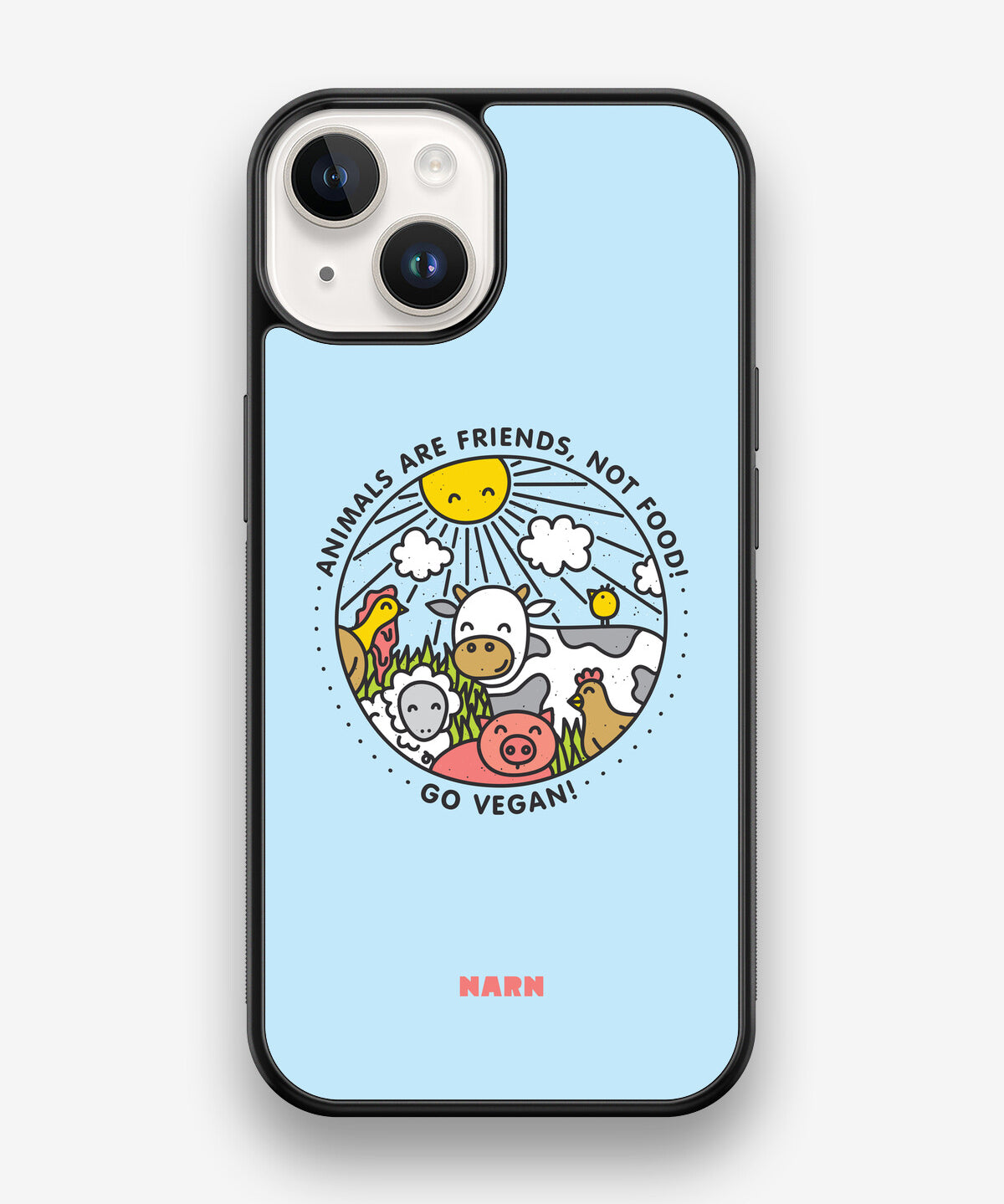 iPhone 14 Hard Case – Friends, Not Food - View 1
