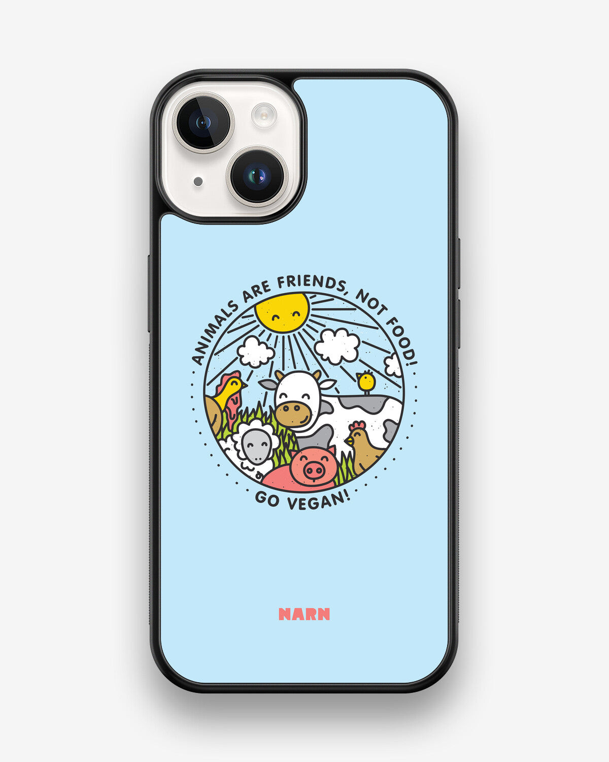 iPhone 14 Hard Case – Friends, Not Food - View 1