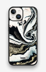 iPhone 14 Hard Case – Golden Swirl - View 1