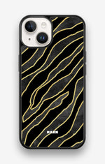 iPhone 14 Hard Case – Golden Zebra - View 1