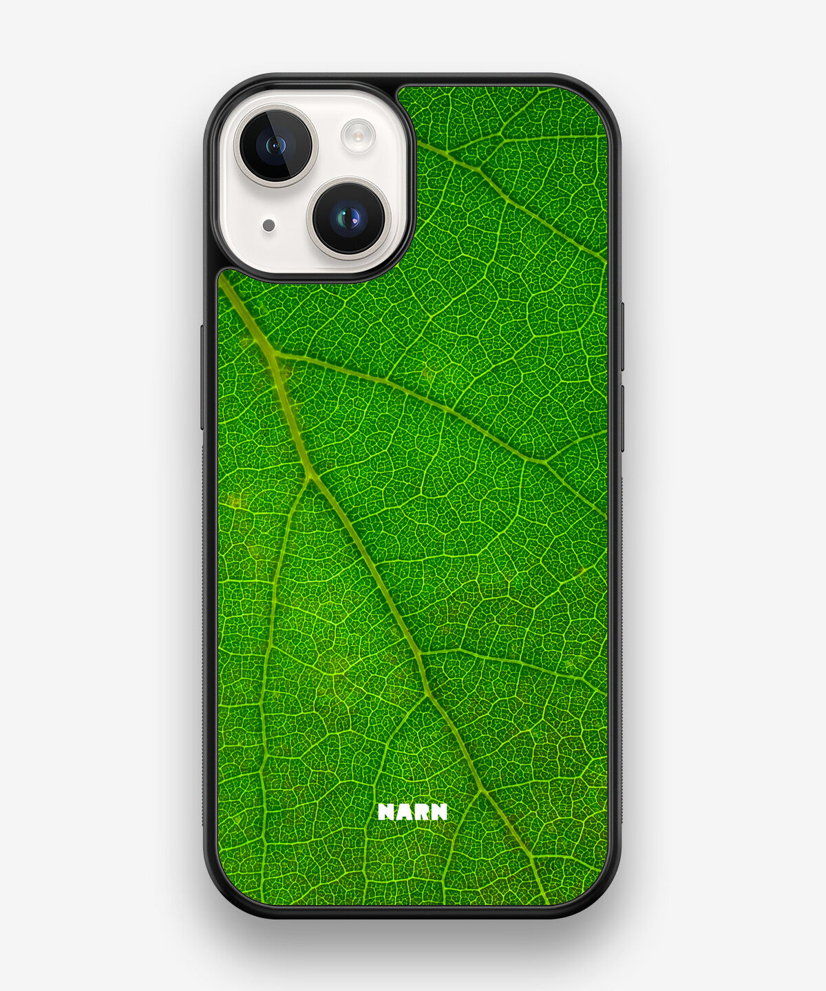 iPhone 14 Hard Case – Green Leafy - View 1