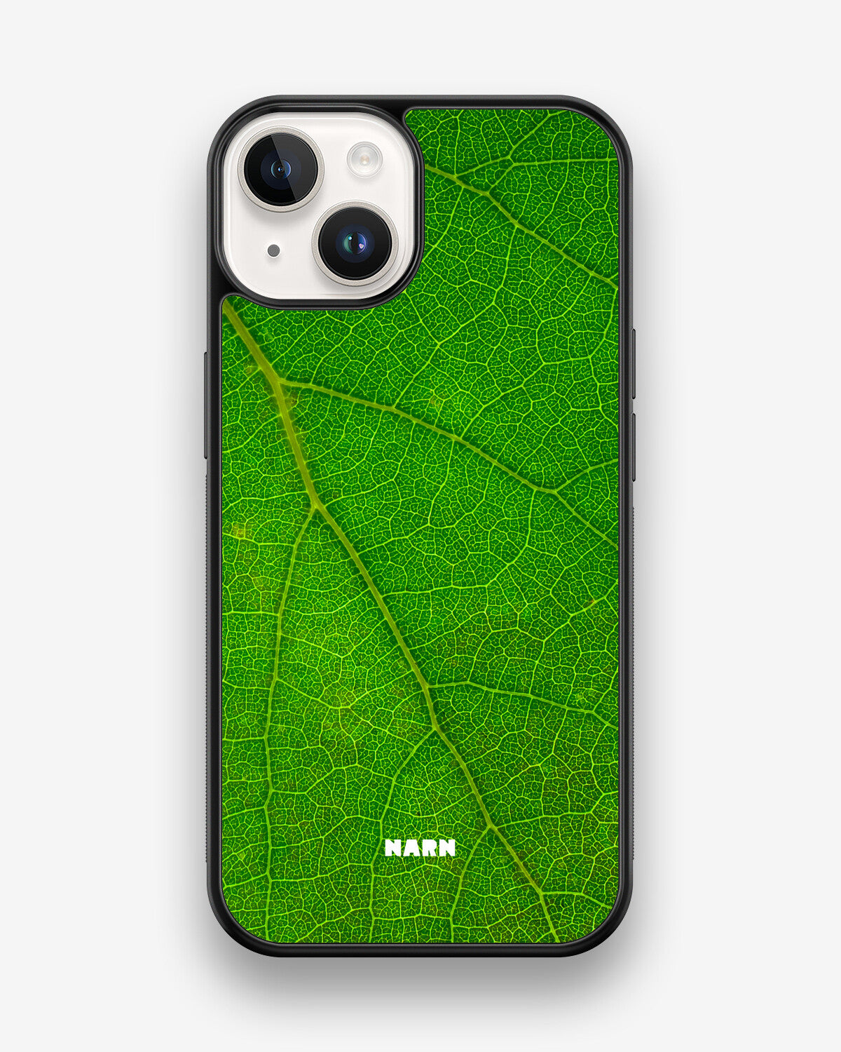 iPhone 14 Hard Case – Green Leafy - View 1