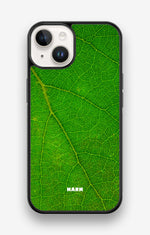iPhone 14 Hard Case – Green Leafy - View 1